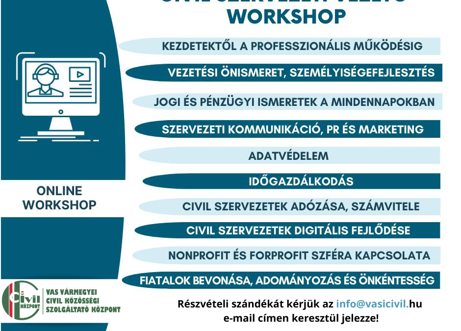 Civil szervezet vezető workshop 2023.